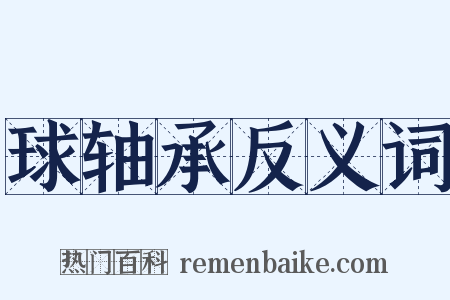 球轴承反义词是什么意思的图片